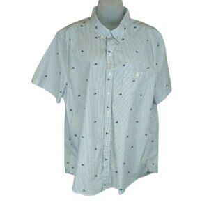 Michael Bastian Novelty Sneaker Print Button Up XL